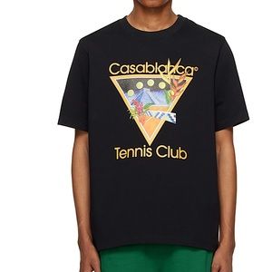 NEW Casablanca Tennis Club Men’s Black Shirt Sz L